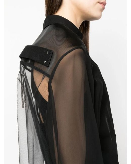 Rick Owens Black Fogpocket Jumbo Outershirt