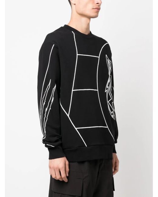 Philipp Plein Black Tiger Court Edition Sweatshirt for men