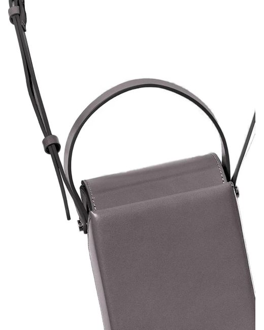 Merryl Tielman Frank Crossbodytas Met Omslag En Handvat in het Gray