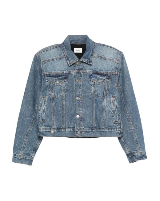 Chaqueta Vaquera Con Cierre De Botón Haikure de color Blue