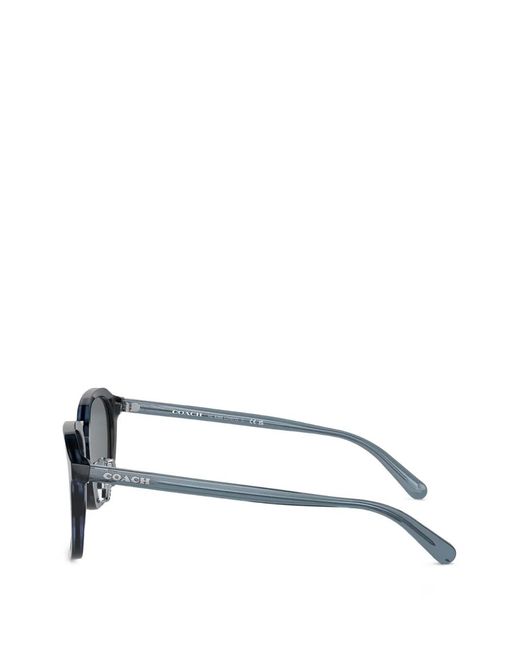 COACH Gray Tortoiseshell-Effect Round-Frame Sunglasses for men