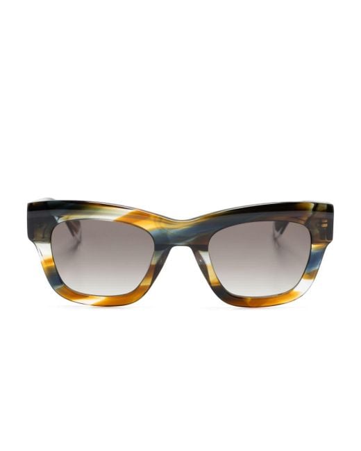 Gigi Studios Brown Alfa Square-frame Sunglasses
