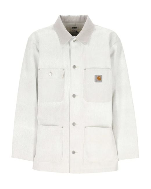 Junya Watanabe White Cotton Denim Jacket for men