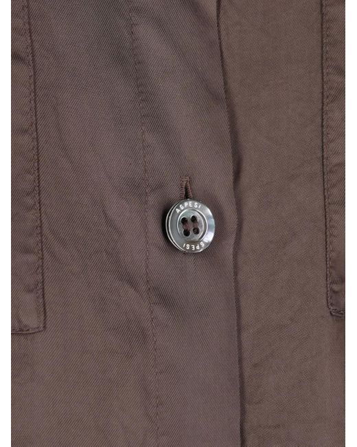 Aspesi ロングスリーブ シャツ Brown
