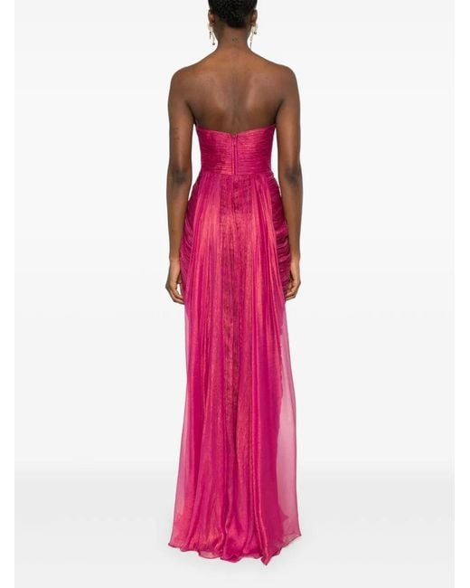 IRIS SERBAN Pink Ines Maxi Dress