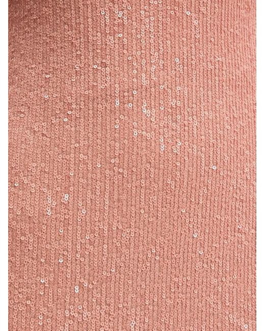 HUGO Pink Sequin Tie-Strap Mini Dress