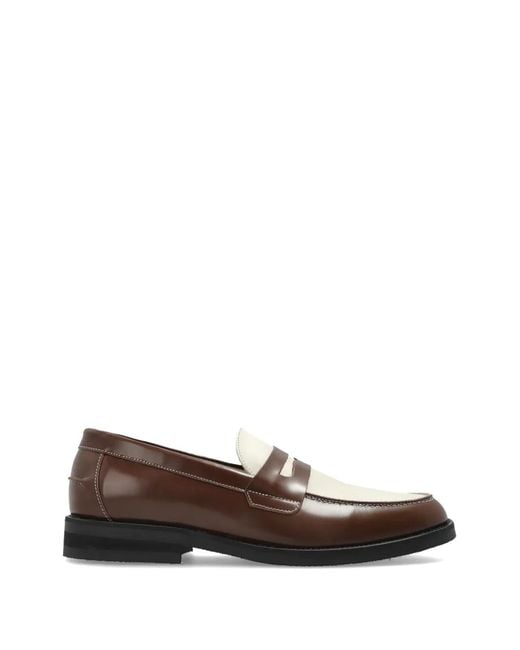 Bally メンズ ホワイト ストライプ ローファー 【公式通販】