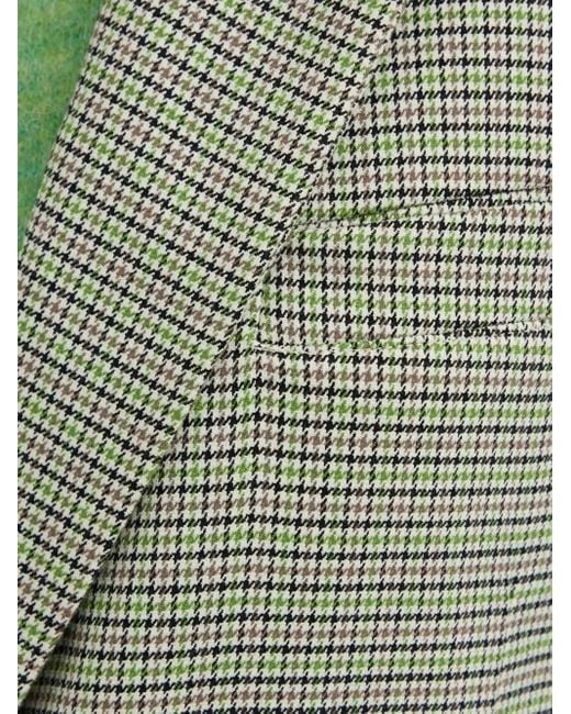 Blazer CinnaGZ con motivo pied de poule Gestuz de color Green