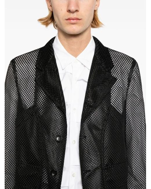 COMME DES GARÇON BLACK Mesh Blazer in het Black voor heren