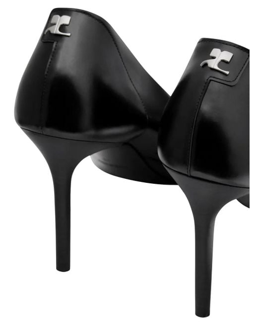 Courreges Black 100Mm Translucent Pumps