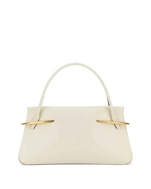 Givenchy Natural Pinch Metal Detail Leather Tote Bag