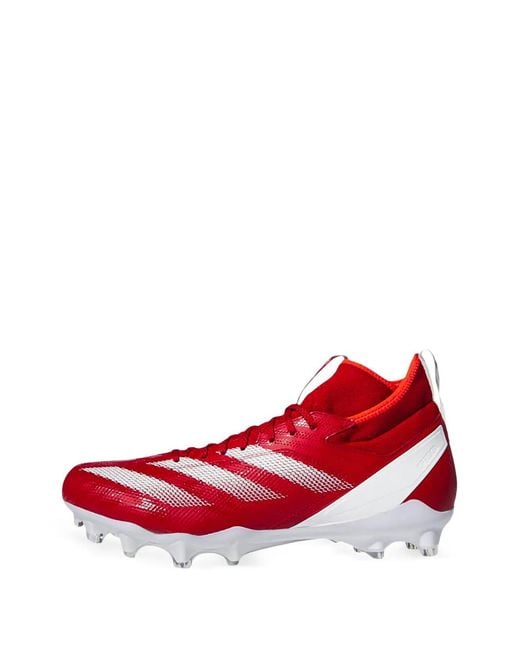 Adidas Red Adizero Impact Football Sneakers for men