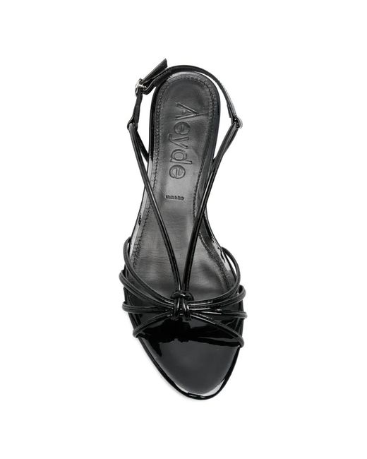 Aeyde White Amara Knot Strap Sandals