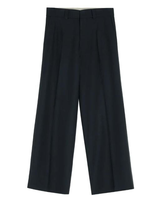 Lemaire Blue Pleated Trousers for men