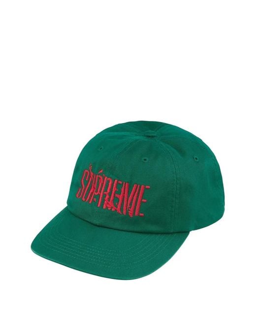 Cappello Da Baseball Splatter A 6 Sezioni di Supreme in Green da Uomo