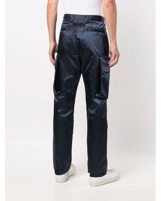 メンズ 1017 ALYX 9SM ハイシャイン スリムパンツ Blue