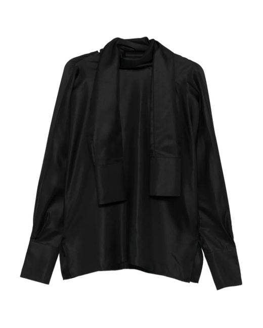Top A Collo Alto di Rohe in Black