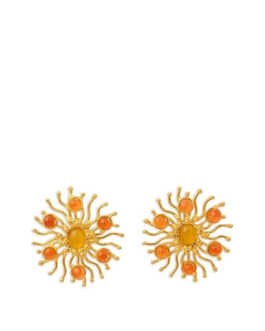 Sylvia Toledano Metallic Sunshine Carnelian-Embellished Earrings
