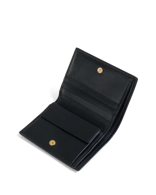 Marni Black Bi-Fold Wallet With Symbol Embroidery