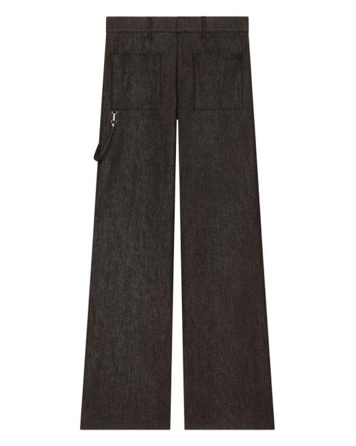 Courreges Black Two-Pocket Bootcut Jeans for men