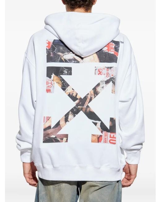 メンズ Off-White c/o Virgil Abloh Graphic-print Hoodie White