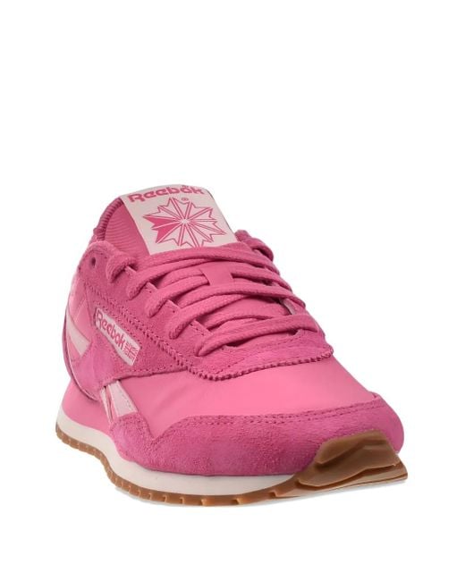 Reebok Pink Classic Az Leather Sneakers