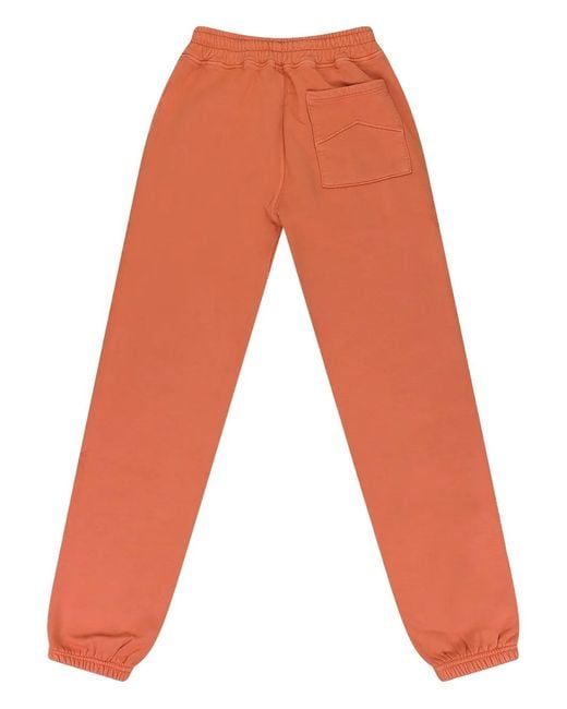 Rhude Orange Drawstring-Fastening Track Pants for men