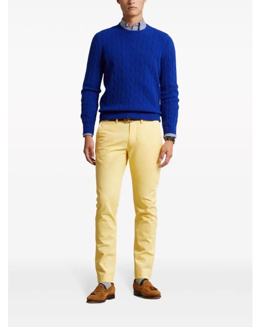 Polo Ralph Lauren Yellow Stretch-Design Chino Trousers for men