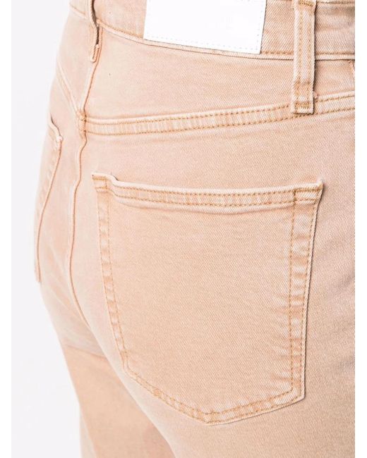 Re/done Natural '70S Ultra High Cropped Jeans