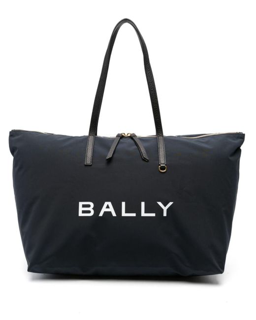 Bally Black Foldable Logo-print Tote Bag