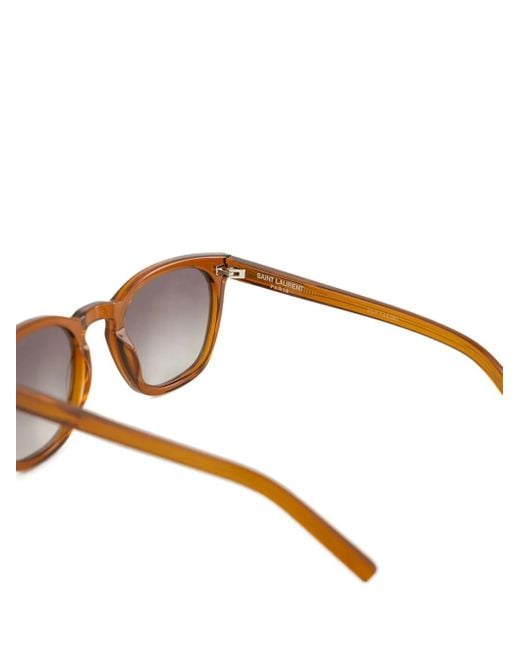 Saint Laurent Brown Sl 28 Square-Frame Sunglasses for men