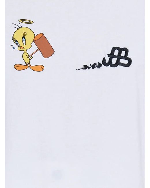 Munthe White X Looney Tunes Tweety Bird-Print T-Shirt