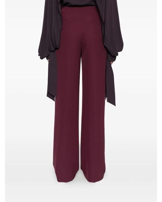 Patrizia Pepe High Waist Broek in het Purple