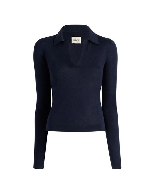 Khaite Blue Top Mikel