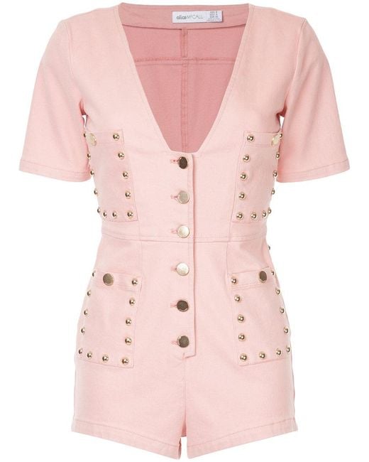 Alice McCALL Pink All Day All Night Playsuit