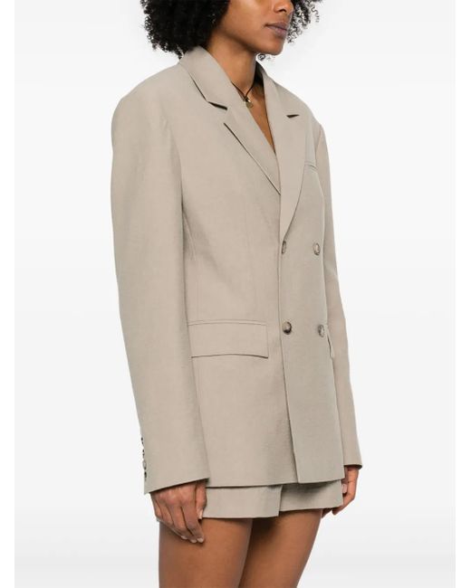 Nanushka Natural Diante Blazer