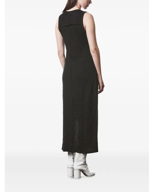 Thom Krom Black Textured Midi Dress