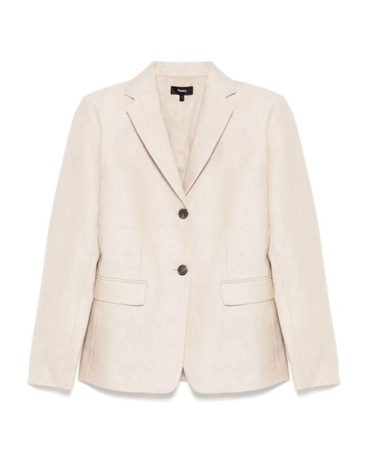 Theory Natural Linen Blazer