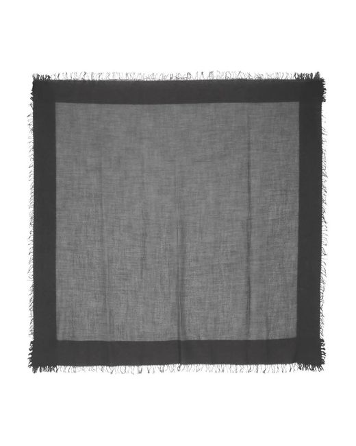 Faliero Sarti Gray Isadora Fringed Scarf