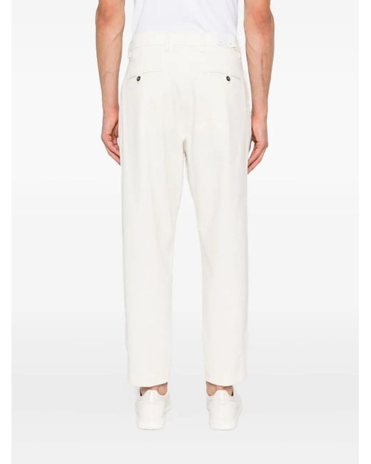Eleventy White Tapered Trousers for men