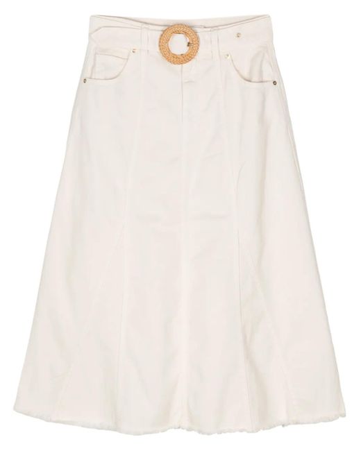 Gonna Midi Tinna di Ba&sh in White