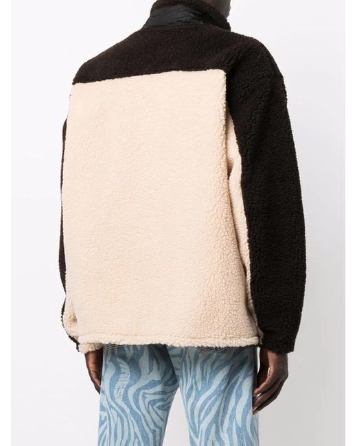 Ambush Black Panelled Sherpa Jacket for men