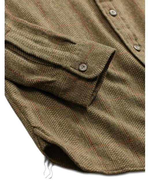 Camicia Grayson A Quadri di RRL in Green da Uomo