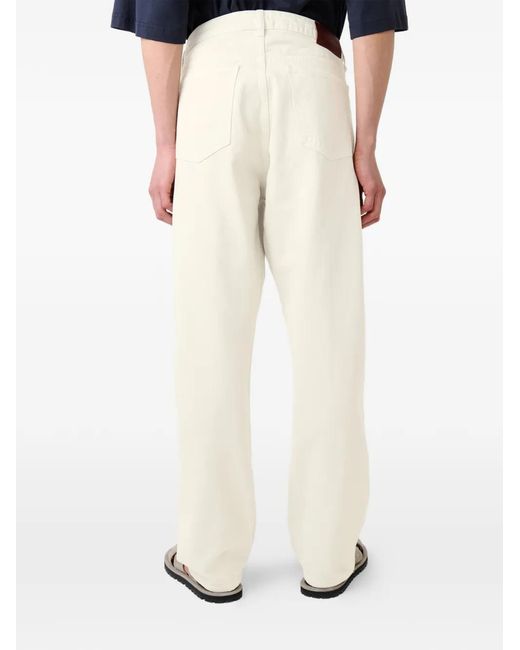 Studio Nicholson White Jean Riso À Cinq Poches for men
