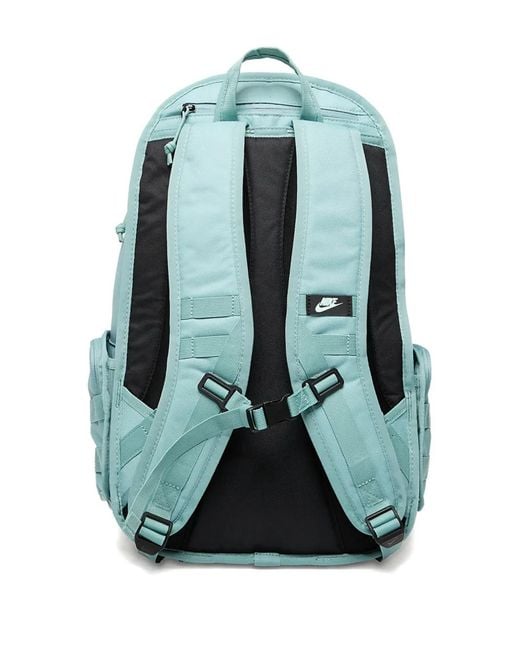 Nike Blue Logo-Patch Webbing Backpack