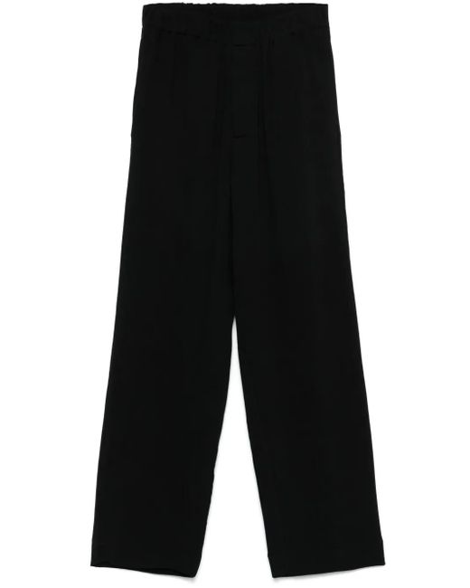メンズ Sandro リブ パンツ Black