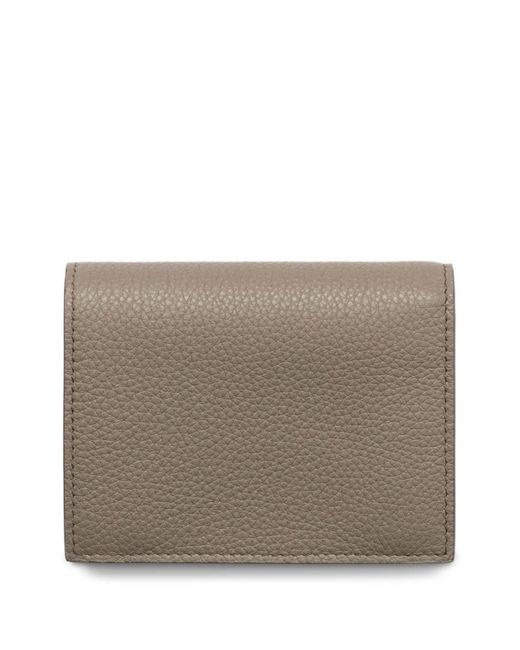 Prada Brown Small Triangle-Logo Wallet