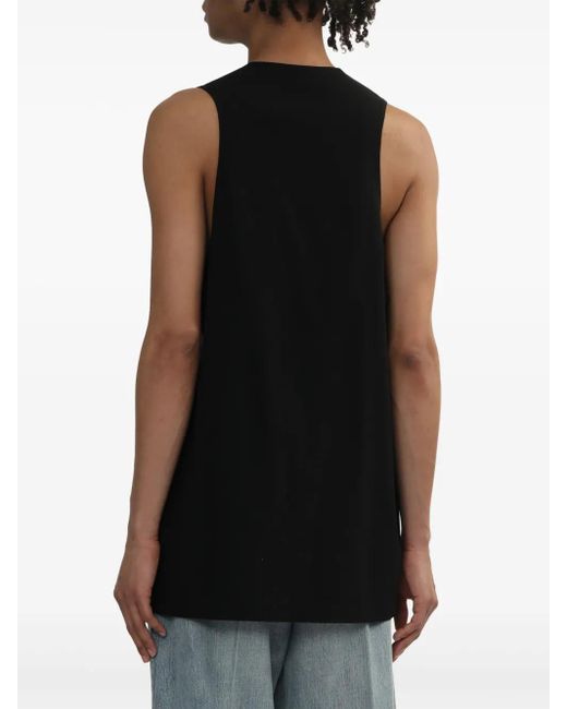 Fear Of God Black Logo-Appliqué Tank Top for men