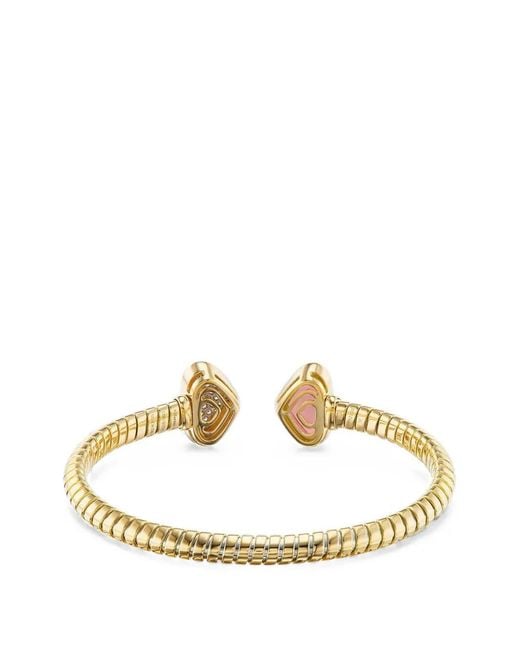 Marina B Metallic Trisolina Rose Quartz And Diamond Bracelet
