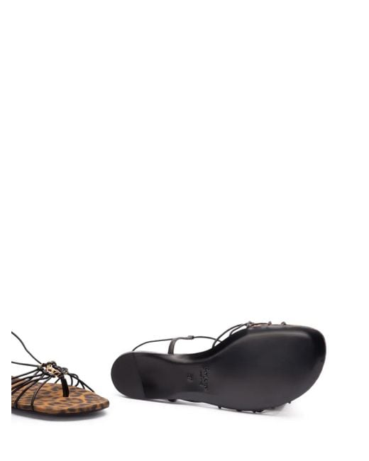 Saint Laurent White Babylone Sandals